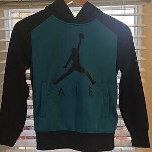 Kids Teal and Black Air Hoodie